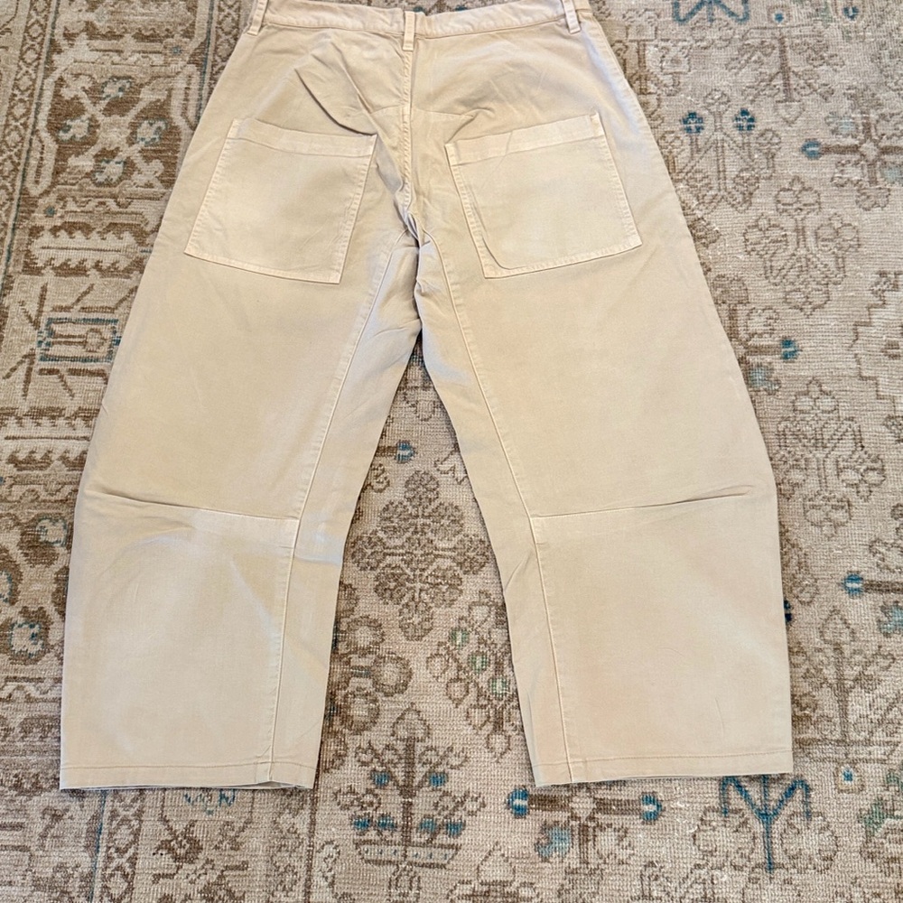Nili Lotan Cotton Shon Pant in Rock Khaki - Picture 6 of 12